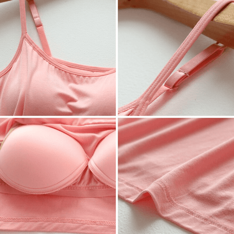 curvypower-au Cami Camisole Shapewear Tank Top With Built-In-Bra