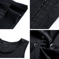 curvypower-au corset vest Men Slimming Compression Body Shaper Corset Vest With Side Hooks Waist Trainer