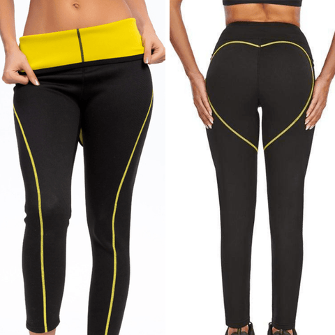 curvypower-au Legging Black / S Sports Black High Waisted Gym Corset Sweat Legging For Women