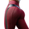 curvypower-au Legging Red / S Butt Lifting High waist Fitness Gym Leggings With Mesh And PU Leather Patchwork