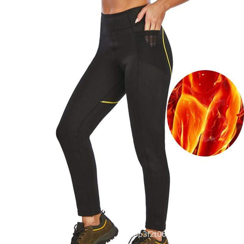 curvypower-au Legging Sports Black High Waisted Gym Corset Sweat Legging For Women