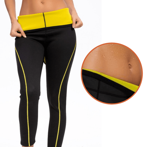 curvypower-au Legging Sports Black High Waisted Gym Corset Sweat Legging For Women