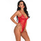 curvypower-au Lingerie S / Red Sexy Lace Shapewear Bodysuit With Built-In Bra