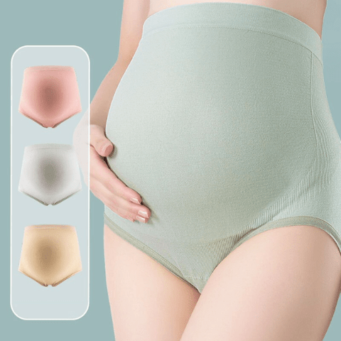 curvypower-au Panty Green / M Over Bump High Waisted Maternity Knickers