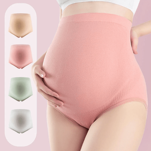 curvypower-au Panty Pink / M Over Bump High Waisted Maternity Knickers