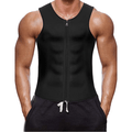 curvypower-au sauna vest Black / S Men Seamless Slimming Compression Body Shaper Corset Sauna Suit