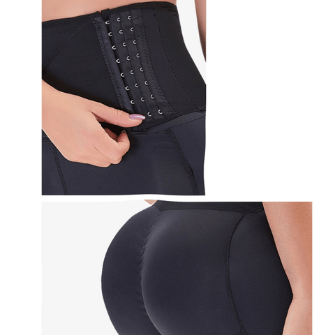 curvypower-au shaper short Side Hooks Waist Trainer Hips & Butt Enhancing Shaper short