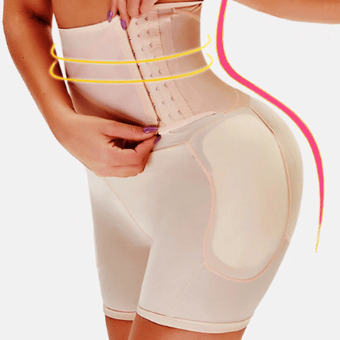 curvypower-au shaper short Side Hooks Waist Trainer Hips & Butt Enhancing Shaper short