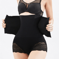 curvypower-au Shapewear Black / XS Women Postpartum High Waist Lace Thighs Shaper Tummy Control Panty