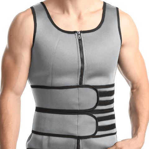 curvypower-au Shapewear Gray / Double Belt / S Men Slimming Compression Body Shaper Waist Trainer With Abdominal Belts