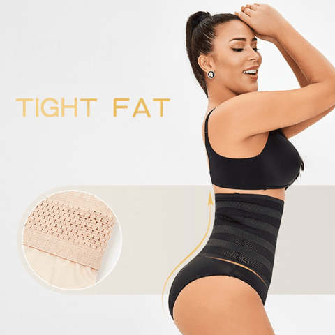 curvypower-au Shapewear High Waist Mesh Tummy Control Shapewear Brief