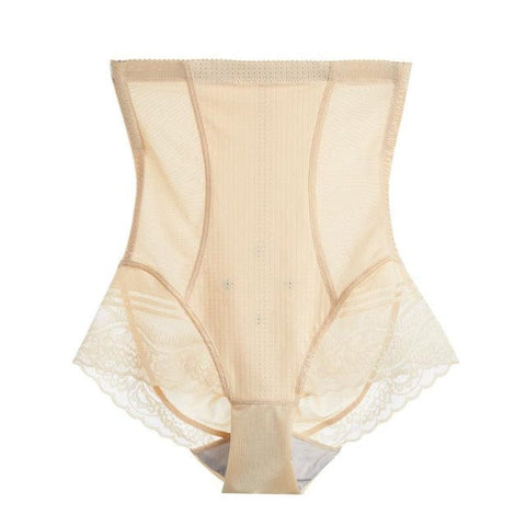 curvypower-au Shapewear High-Waist Tummy Control Postpartum Lace Thigh Shaper Panty