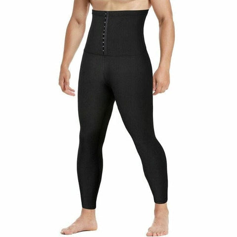 curvypower-au Shapewear Men's Sweat Sauna Body Shaper Waist Trainer Leggings