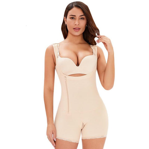 curvypower-au Shapewear Nude / S Women Underbust Slimming Shapewear Short Faja With Side Zipper