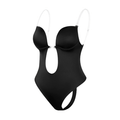 curvypower-au Shapewear Seamless Backless Strapless Deep V Bodysuit Thong