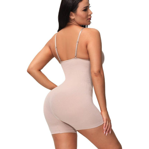 curvypower-au Shapewear Seamless Women Full Body Shapewear Bodysuit Short