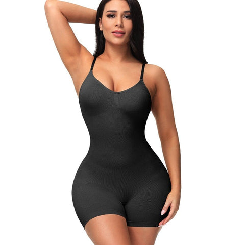 curvypower-au Shapewear Seamless Women Full Body Shapewear Bodysuit Short