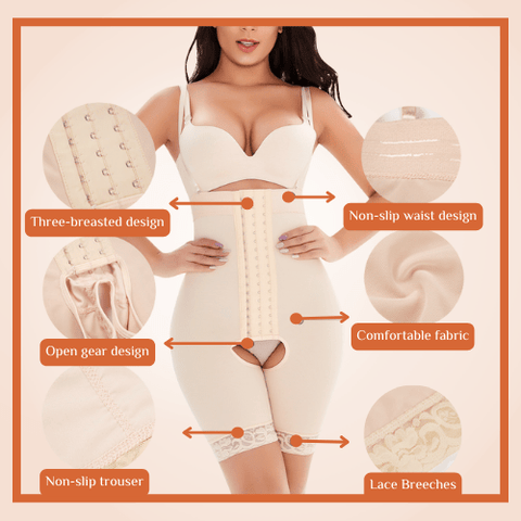 curvypower-au Shapewear Shaping Faja Open Bust Body Shaper For women
