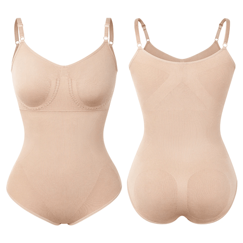 curvypower-au Shapewear Women Full Body V Neck Tummy Control Shaper Bodysuit
