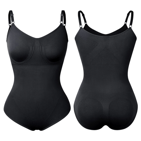 curvypower-au Shapewear Women Full Body V Neck Tummy Control Shaper Bodysuit