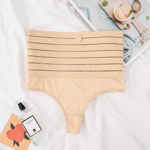 curvypower-au Shapewear Women High Waist Shaping Thong With Waist Bands