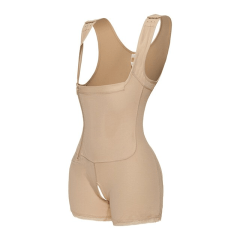 curvypower-au Shapewear Women Open Bust Bodysuit Shaper With Adjustable Hooks
