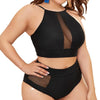 curvypower-au Shapewear Women's Plus Size High Waisted Bikini Set