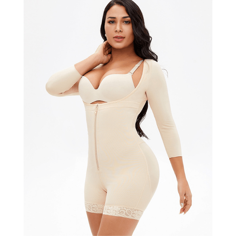 curvypower-au Shapewear Women Underbust Slimming Arm Shapers Full Body Shaper Short