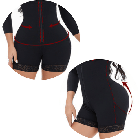 curvypower-au Shapewear Women Underbust Slimming Arm Shapers Full Body Shaper Short