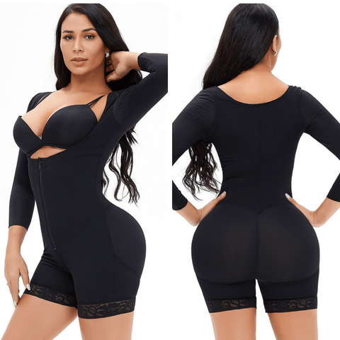 curvypower-au Shapewear Women Underbust Slimming Arm Shapers Full Body Shaper Short