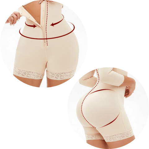 curvypower-au Shapewear Women Underbust Slimming Arm Shapers Full Body Shaper Short