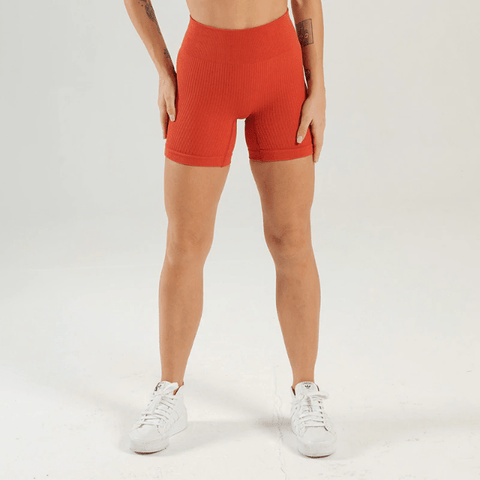 curvypower-au Shorts Red / S Wide Waist Band Seamless Yoga Sports Shorts For Women