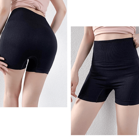 curvypower-au Shorts Wide Waist Band Seamless Yoga Sports Shorts For Women