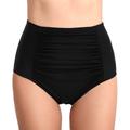 curvypower-au Swimwear Black / S Women's High Waisted Plus Size Bikini Brief