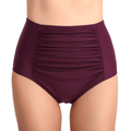 curvypower-au Swimwear Purple / S Women's High Waisted Plus Size Bikini Brief