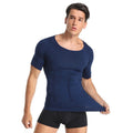 curvypower-au T-shirt shapewear Men Seamless Toning Abs Compression Body Shaper T-Shirt