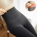 curvypower-au tights Deep Black / Full Foot / Extra Thick Women Fleece Lined Waist Shaper Thermal Translucent Tights