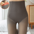 curvypower-au tights Grey / Full Foot / Thick Women Fleece Lined Waist Shaper Thermal Translucent Tights