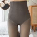 curvypower-au tights Grey / Full Foot / Thin Women Fleece Lined Waist Shaper Thermal Translucent Tights