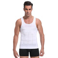 curvypower-au White / S Men Seamless Slimming Abs Compression Body Shaper Corset Vest