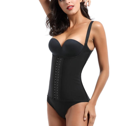 curvypower-au Women Corset Waist Trainer Underbust With Hooks