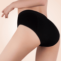 Curvypower | Australia Black High Waist Comfy Ventilation Holes Underwear For Females