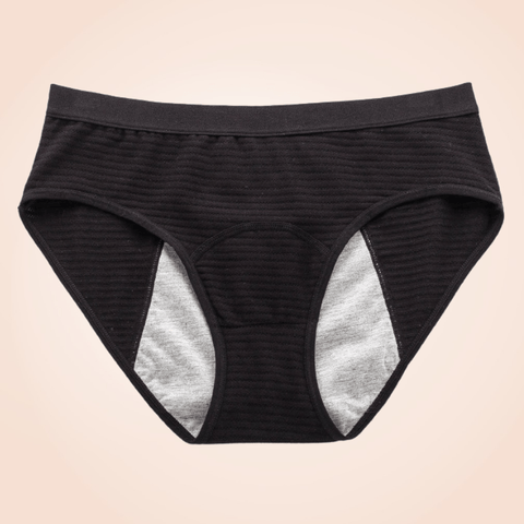 Curvypower | Australia Black High Waist Comfy Ventilation Holes Underwear For Females
