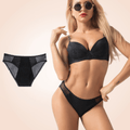 Curvypower | Australia Black High Waisted Fast Absorbent Underwear For Ladies