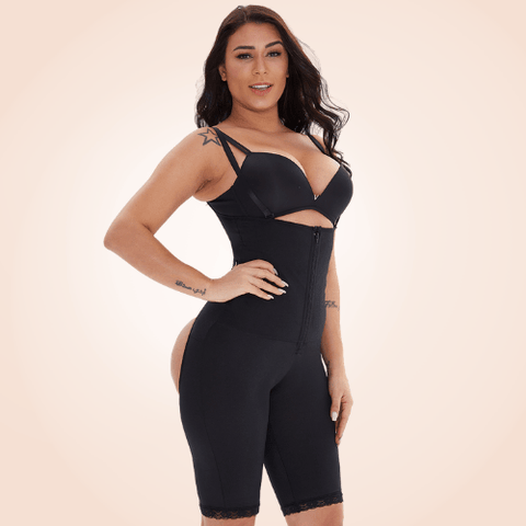 Curvypower | Australia bodysuit Black / S Exposed Buttocks Sexy Body Shapewear