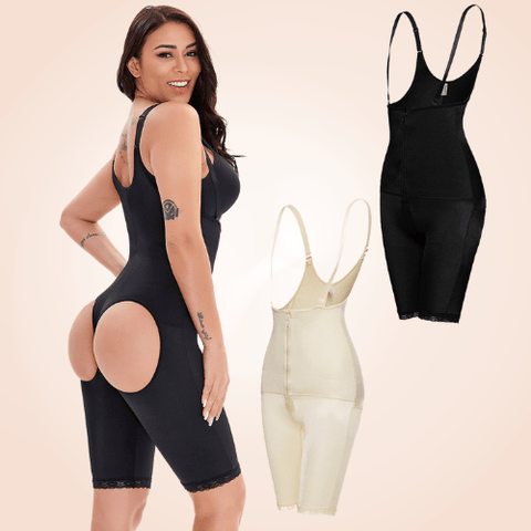 Curvypower | Australia bodysuit Exposed Buttocks Sexy Body Shapewear
