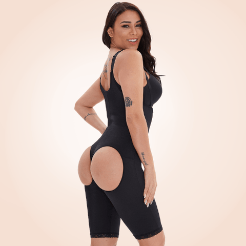 Curvypower | Australia bodysuit Exposed Buttocks Sexy Body Shapewear