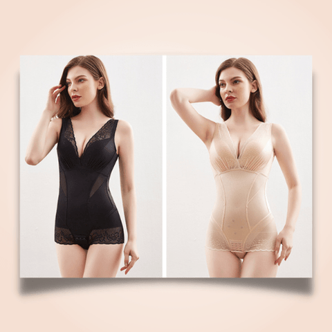 Curvypower | Australia bodysuit Full Sexy Tummy Waist Trainer Lace Bodysuit