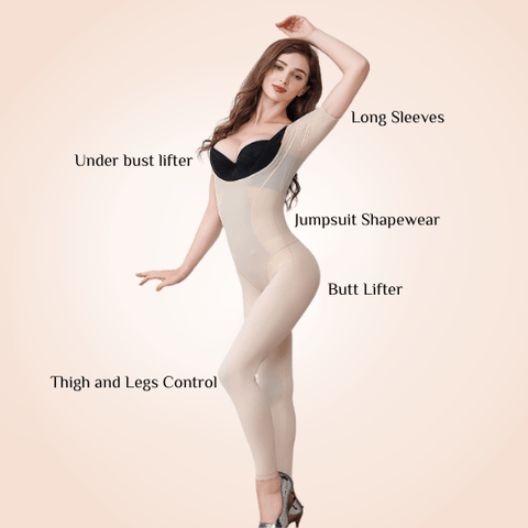 Curvypower | Australia bodysuit One Piece Full Body Slimming Shapewear
