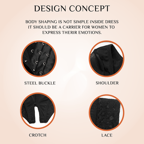 Curvypower | Australia bodysuit Plus Size Front Closure Hip Lifting Solid Lace Bodysuits Shapewear